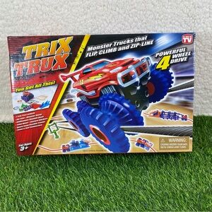 Trix Trux Monster Truck 4 Wheel Drive Toy - Red and Blue As Seen On TV